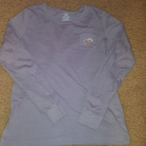 Ivory Ella gray Mardi gras inspired long sleeve T